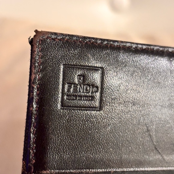 FENDI FF Zucca Black & Brown Monogram Continental Wallet - Picture 7 of 15